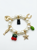 Pearl Pendant Stretch Bracelet