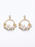 Circular Floral Earrings