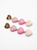 Tricolour Heart Earrings