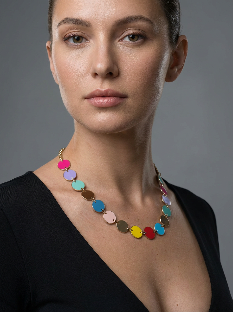 Colourful Round Necklace