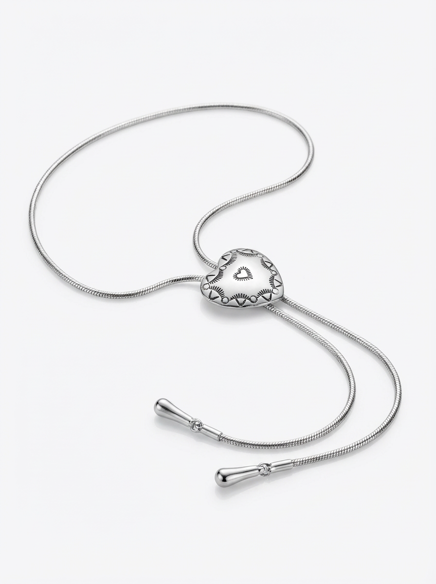 可调节爱心项链