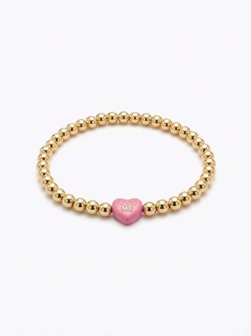 Tri-colour Heart Bracelet