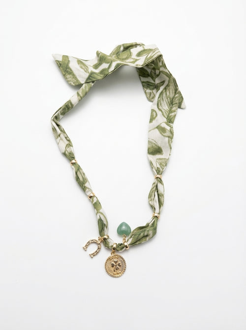 Colourful Silk Pendants Necklace