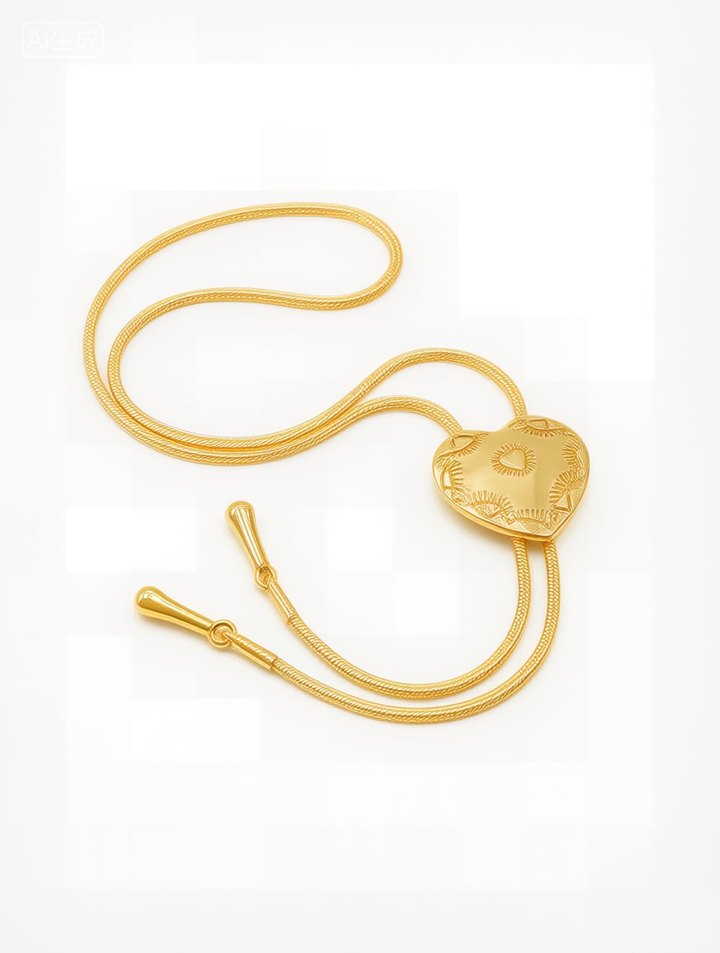 可调节爱心项链