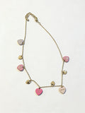 Tricolour Heart Pendants Necklace
