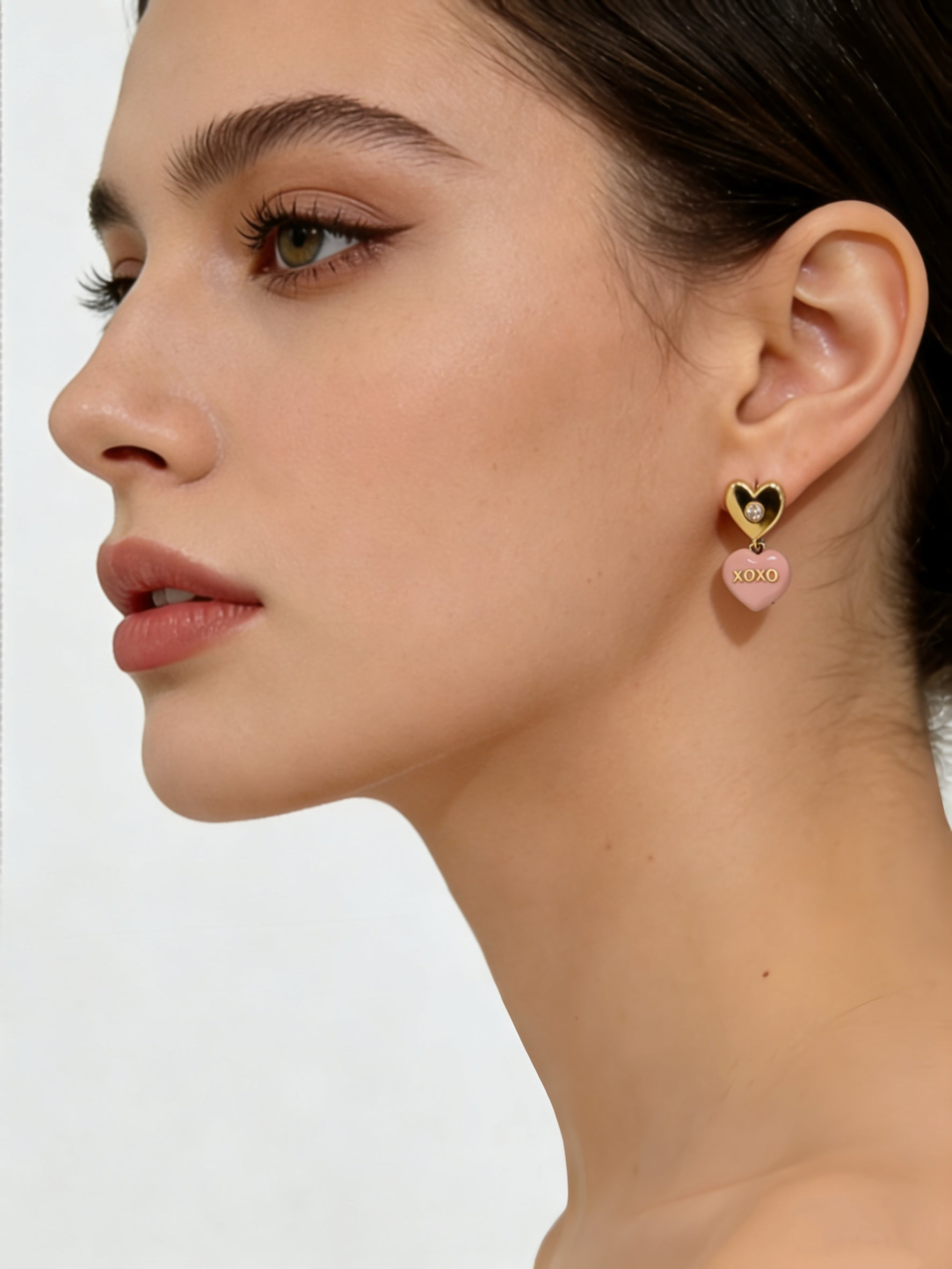 XOXO Heart Studs