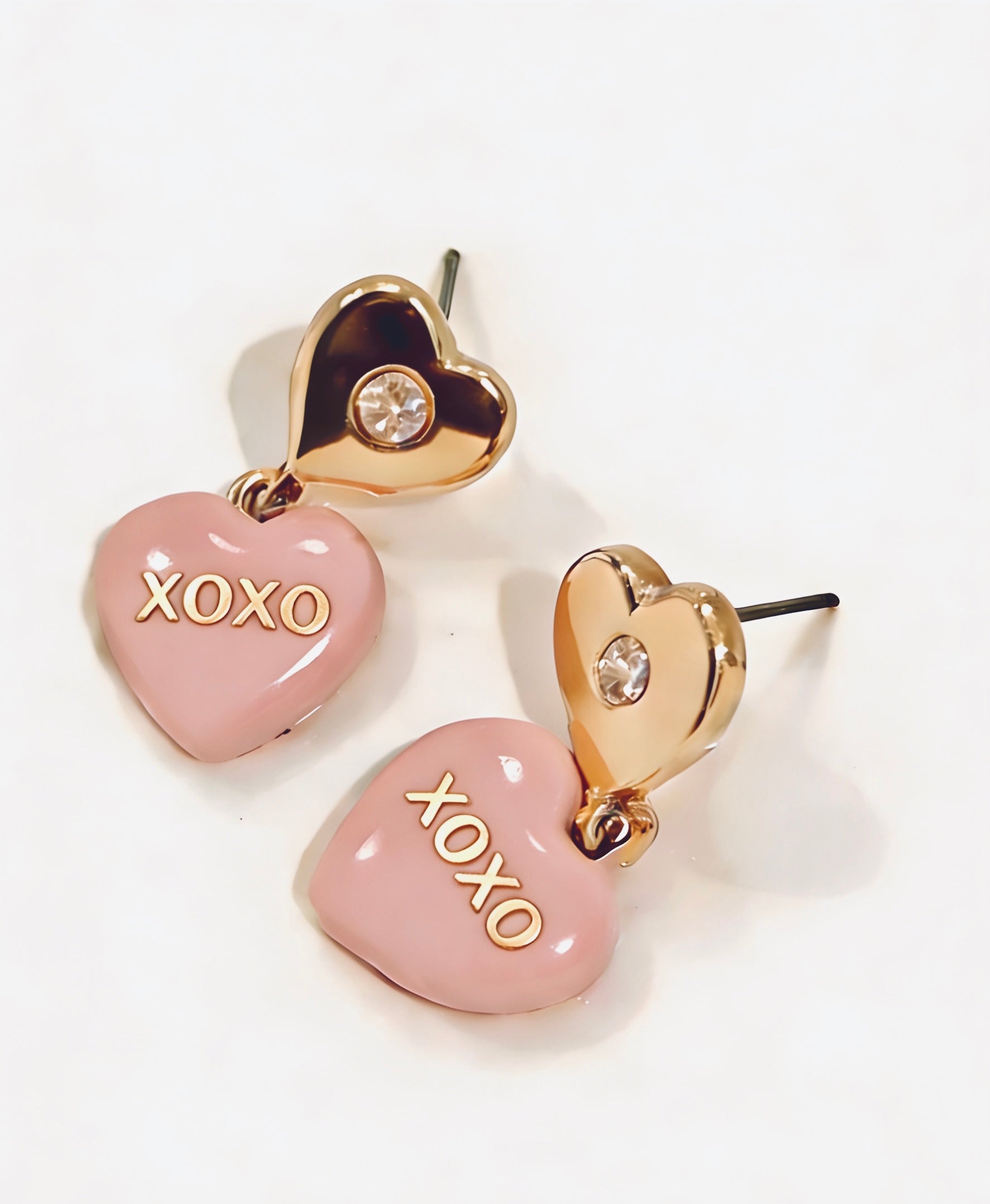 XOXO Heart Studs