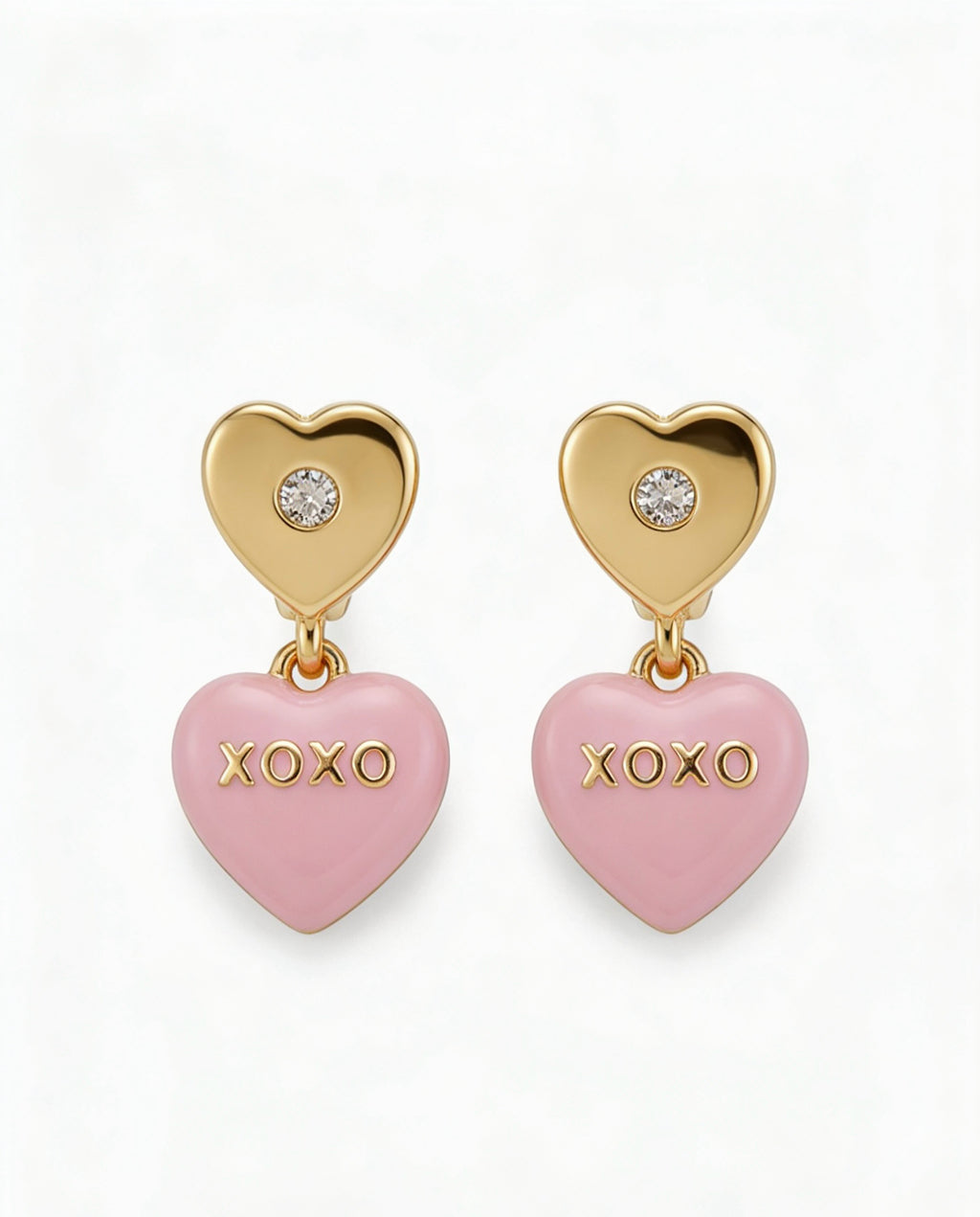 XOXO Heart Studs